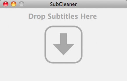 Drag and drop a subtitle on the application's interface