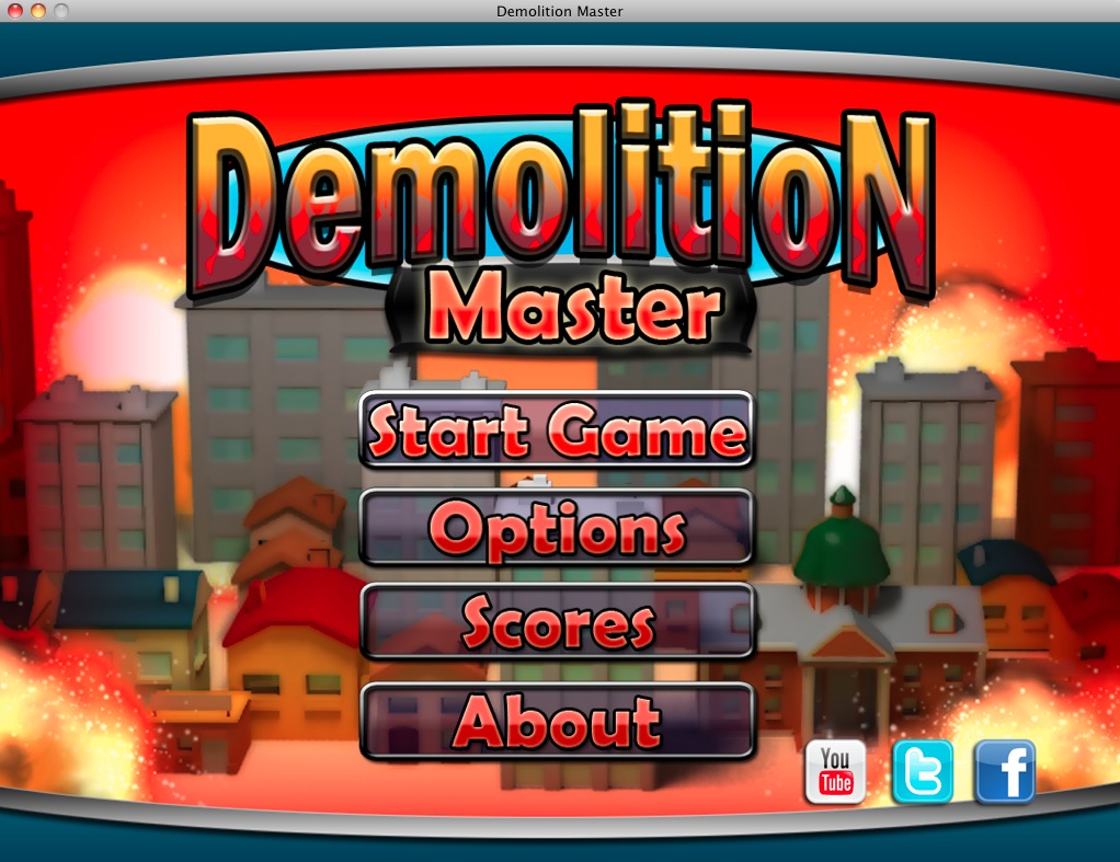 DemolitionMaster 2.8 : Menu