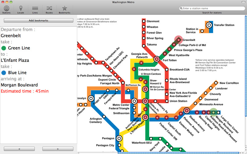 Washington Metro 1.0 : Washington Metro screenshot