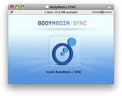 BodyMedia SYNC 1.0 : Main window