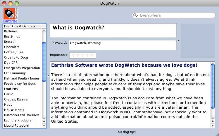 DogWatch 1.0 : General view