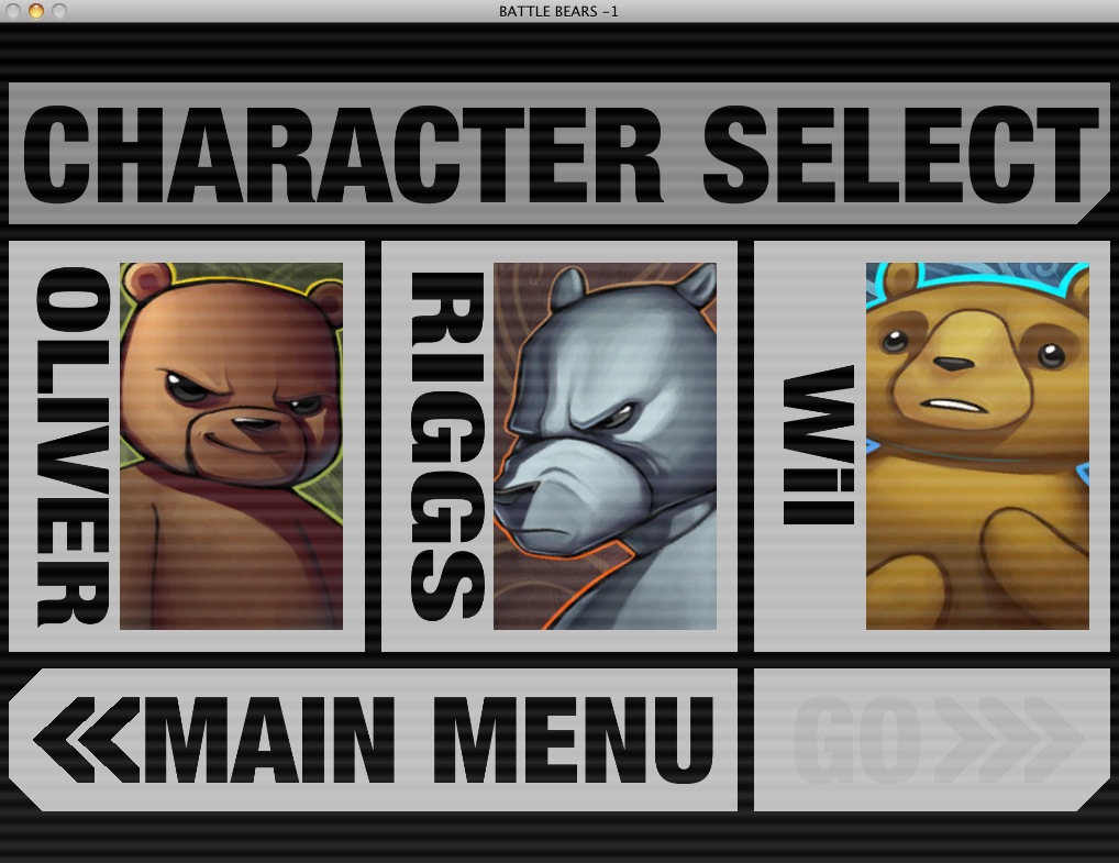 BattleBears-1 1.1 : Character selection