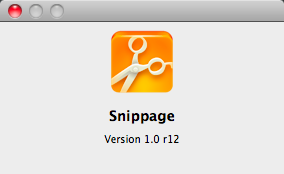 Snippage 1.0 beta : Program version