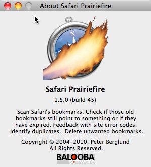 Safari Prairiefire 1.5 : Main window