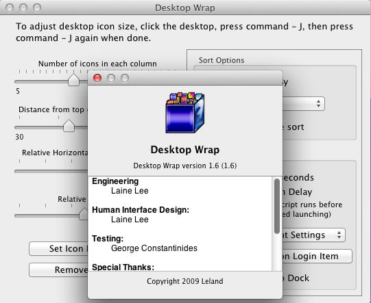 Desktop Wrap 1.6 : Main Window