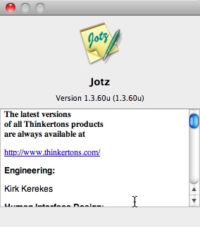Jotz 1.3 : Main window