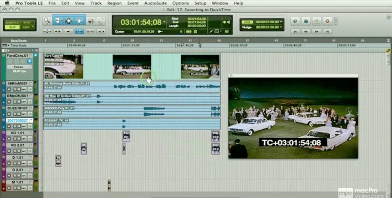 Course For Video Post in Pro Tools 1.0 : Main interface