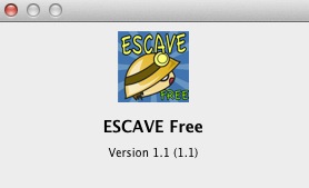 ESCAVE Free 1.1 : About window