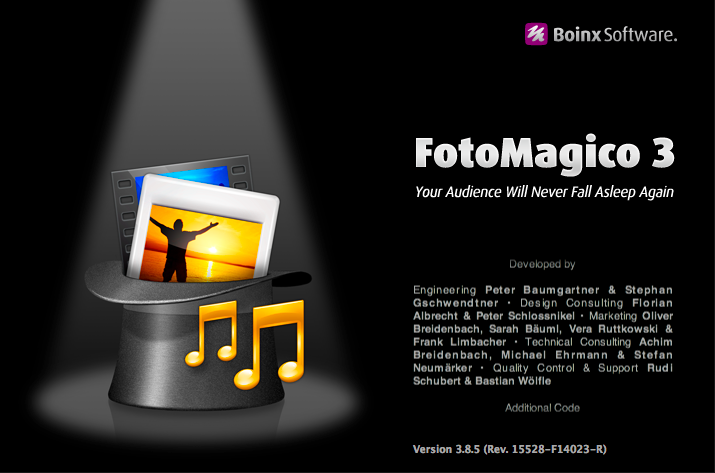 FotoMagico 3.8 : About