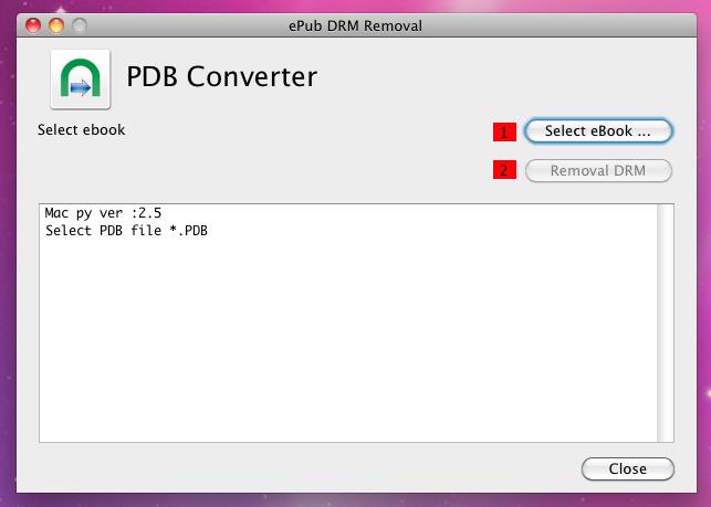 PDB Converter 1.5 : Main window