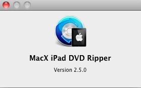 MacX iPad DVD Ripper 2.5 : About window