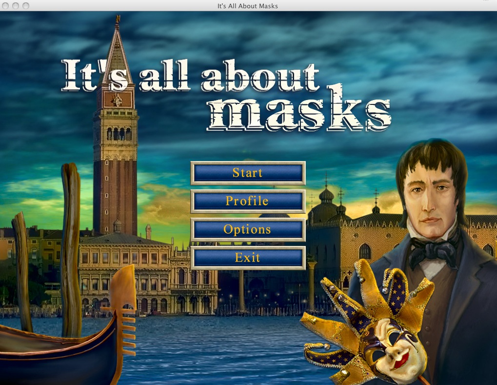 It's all about masks 1.0 : Main menu