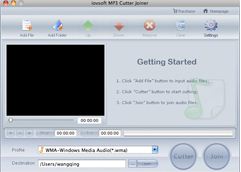 iovsoft MP3 Cutter Joiner 1.0 : General view