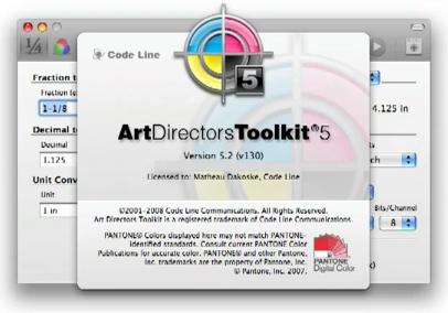 Art Directors Toolkit 5.2 : Main window