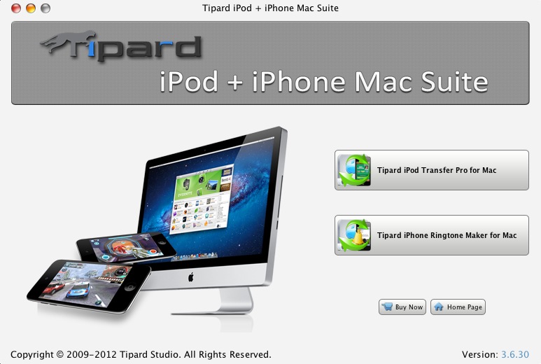 Tipard iPod + iPhone Mac Suite 3.6 : Launcher