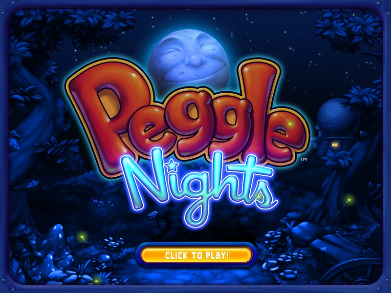Peggle Nights : Welcome screen