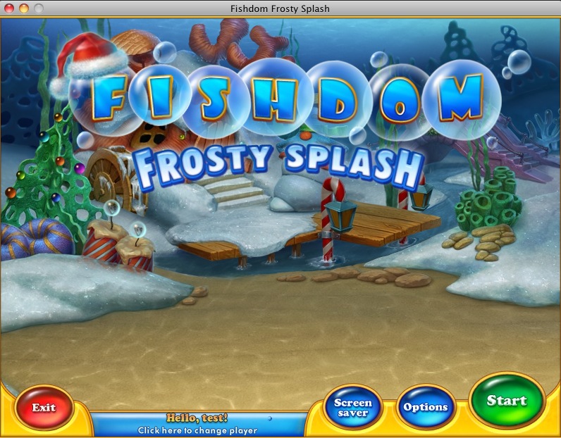 Fishdom Frosty Splash 2.0 : Main menu