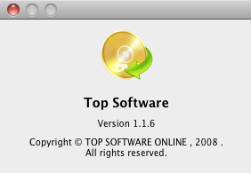 TOP DVD Ripper 1.1 : About window
