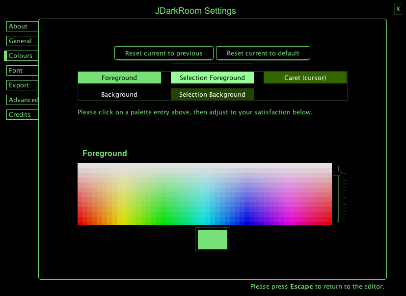 JDarkRoom 15.0 beta : Program Preferences