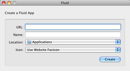 Fluid : Create your own application