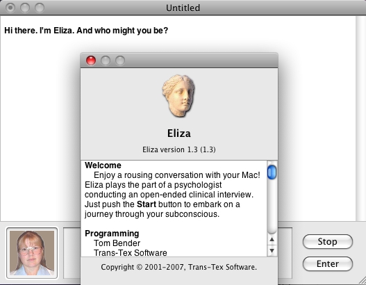 Eliza 1.3 : About