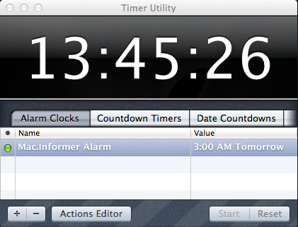 Timer Utility 4.1 : User Interface