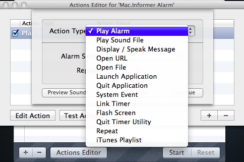 Timer Utility 4.1 : Alarm Types