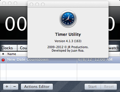 Timer Utility 4.1 : About