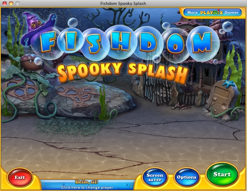Fishdom: Spooky Splash : Main menu