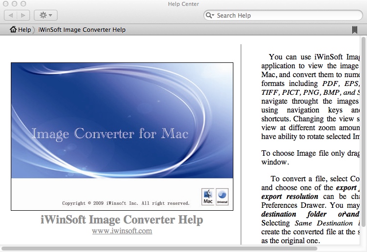 iWinSoft Image Converter 2.2 : Help Guide