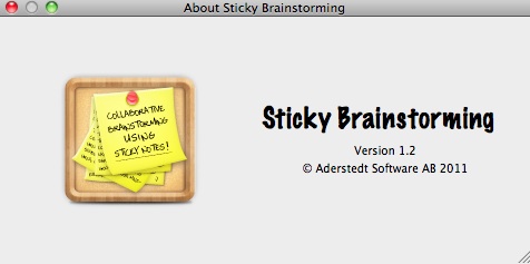 Sticky Brainstorming 1.2 : About Window