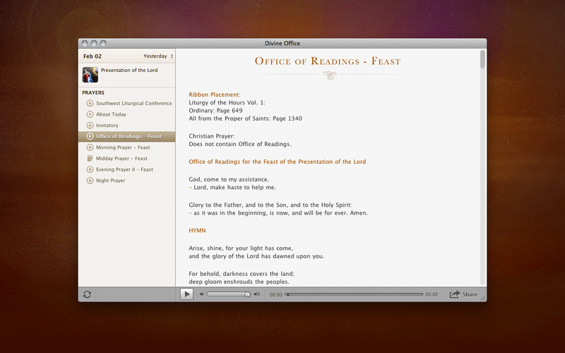 Divine Office 1.0 : Divine Office screenshot