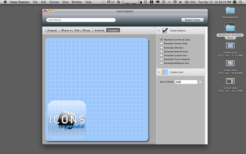 Icons Express 1.0 : Icons Express screenshot