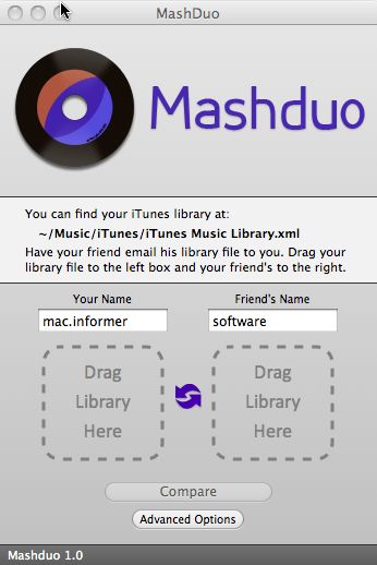 Mashduo 1.0 : Main window