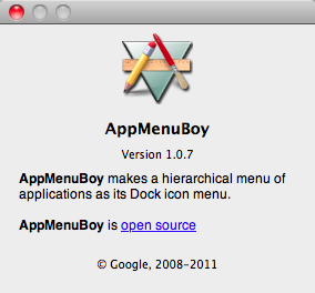 AppMenuBoy 1.0 : Program version