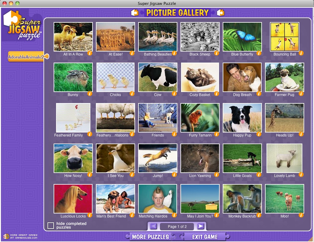 Super Jigsaw Adorable Animals 2 1.3 : Picture gallery
