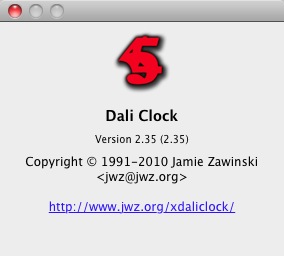 DaliClock 2.3 : About