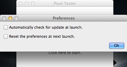 Pixel Tester 5.1 : Preferences