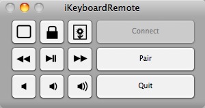 iKeyboardRemote 1.0 : Main window