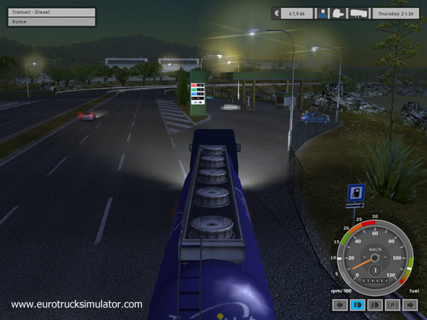 EuroTruck Simulator 1.0 : Main window