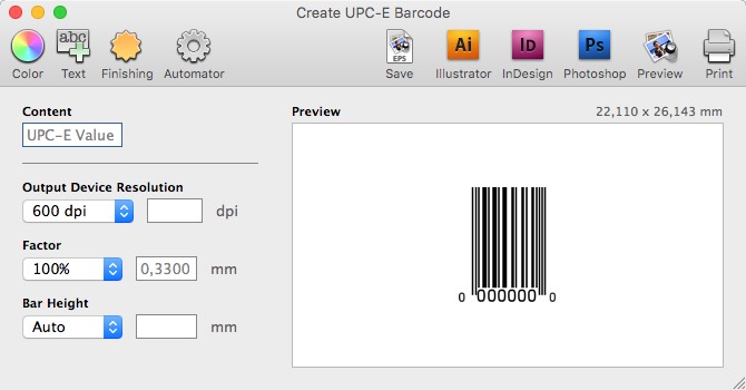 Barcode Producer 6.6 : Create Barcode