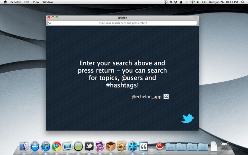 Echelon: a passive Twitter client 1.0 : Echelon: a passive Twitter client screenshot