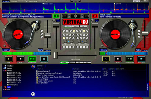 VirtualDJ 7.0 : Main window