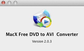 MacX Free DVD to AVI Converter for Mac 2.0 : About window