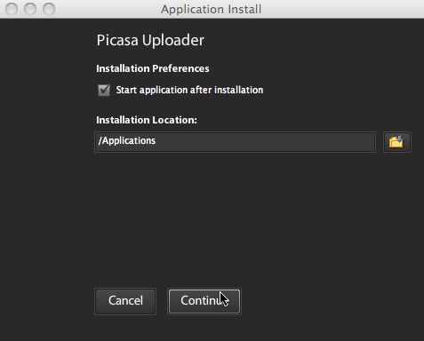 PicasaUploaderDesktop 0.3 beta : Main window
