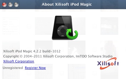 Xilisoft iPod Magic 4.2 : About window