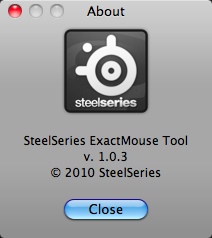 SteelSeries ExactMouse Tool 1.0 : Main window