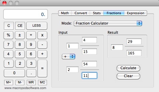 KoalaCalc 4.5 : Fractions