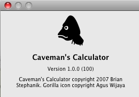 Caveman's Calculator 1.0 : About