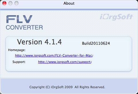 FLV Converter 4.1 : About